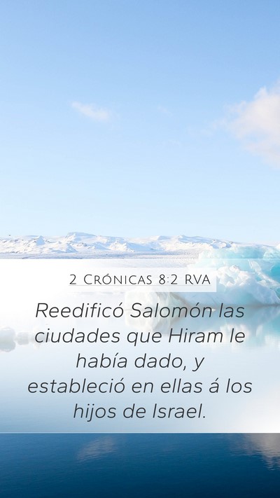 2 Crónicas 8:2 RVA Bible Verse Image