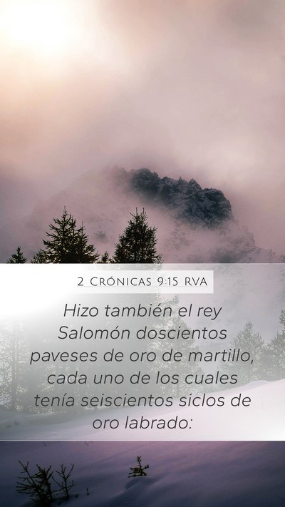 2 Crónicas 9:15 RVA Bible Verse Image