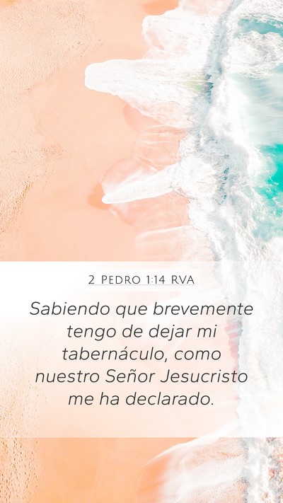 2 Pedro 1:14 RVA Bible Verse Image
