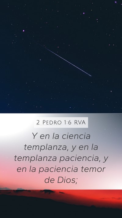 2 Pedro 1:6 RVA Bible Verse Image