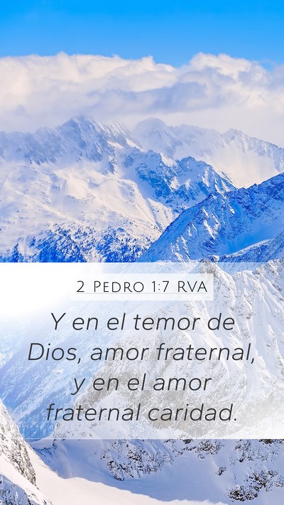 2 Pedro 1:7 RVA Bible Verse Image