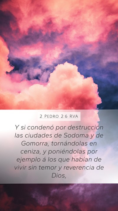 2 Pedro 2:6 RVA Bible Verse Image