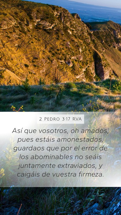 2 Pedro 3:17 RVA Bible Verse Image