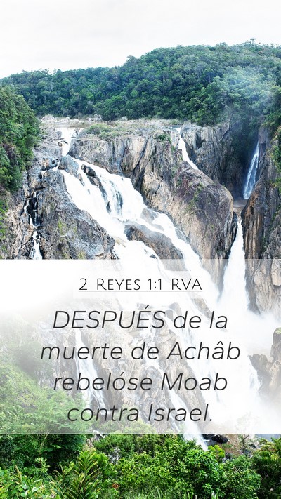 2 Reyes 1:1 RVA Bible Verse Image