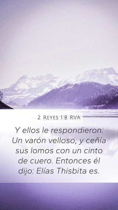 2 Reyes 1:8 RVA Bible Verse Image