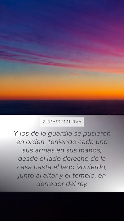 2 Reyes 11:11 RVA Bible Verse Image
