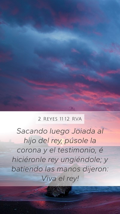 2 Reyes 11:12 RVA Bible Verse Image
