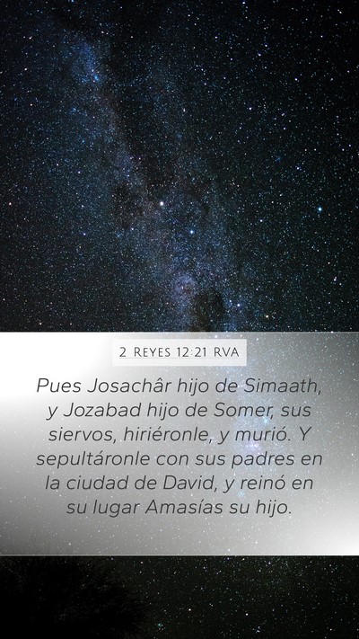 2 Reyes 12:21 RVA Bible Verse Image