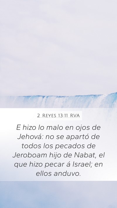 2 Reyes 13:11 RVA Bible Verse Image