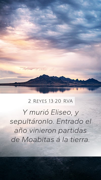 2 Reyes 13:20 RVA Bible Verse Image