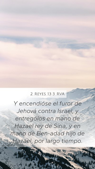2 Reyes 13:3 RVA Bible Verse Image