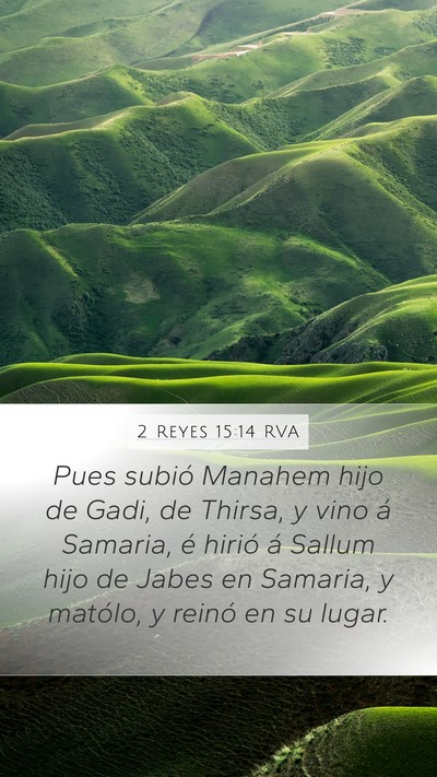 2 Reyes 15:14 RVA Bible Verse Image