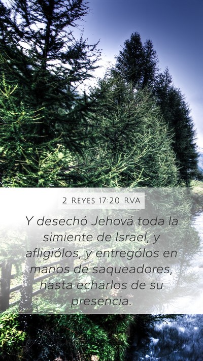 2 Reyes 17:20 RVA Bible Verse Image