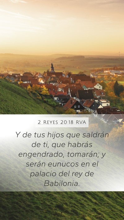 2 Reyes 20:18 RVA Bible Verse Image
