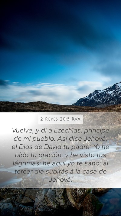 2 Reyes 20:5 RVA Bible Verse Image