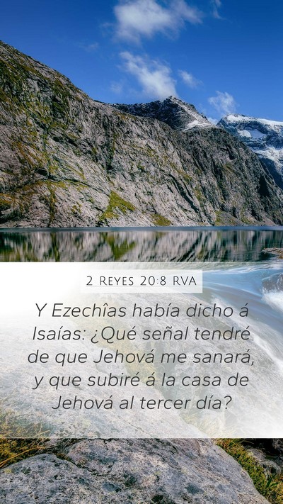 2 Reyes 20:8 RVA Bible Verse Image
