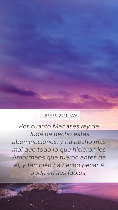 2 Reyes 21:11 RVA Bible Verse Image