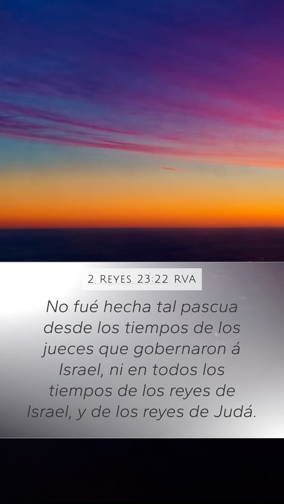 2 Reyes 23:22 RVA Bible Verse Image
