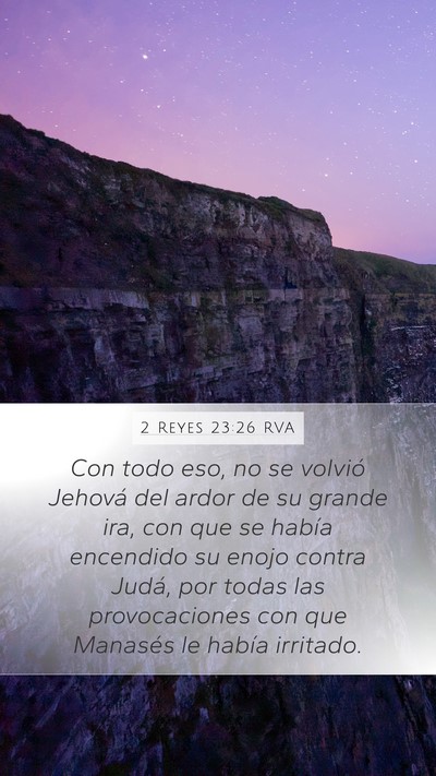 2 Reyes 23:26 RVA Bible Verse Image