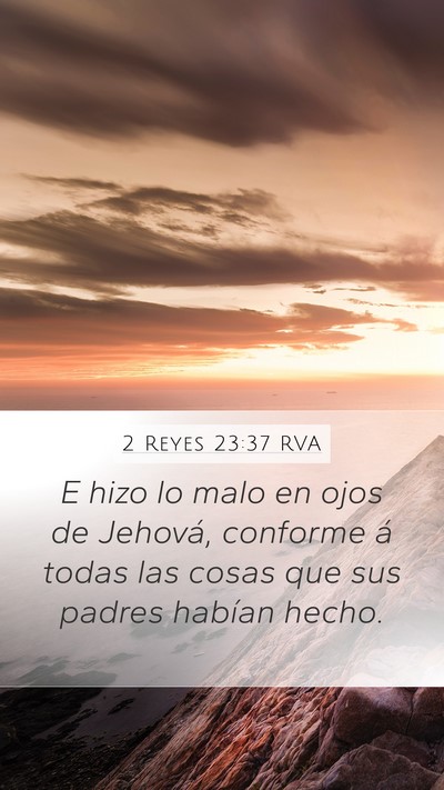 2 Reyes 23:37 RVA Bible Verse Image