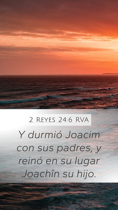 2 Reyes 24:6 RVA Bible Verse Image