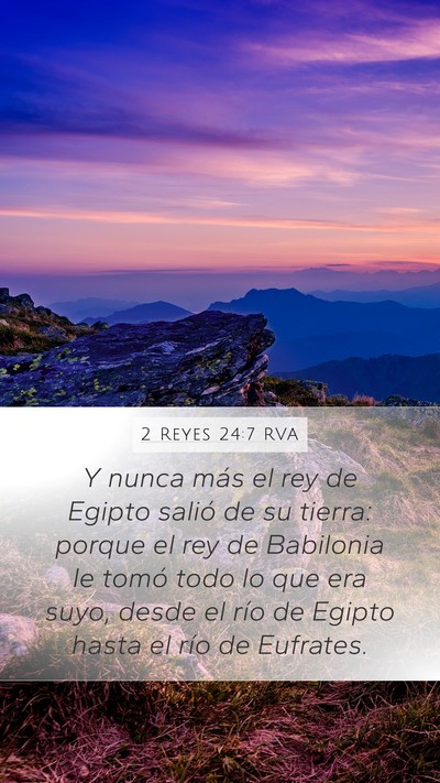 2 Reyes 24:7 RVA Bible Verse Image