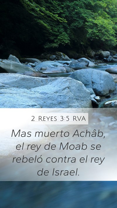 2 Reyes 3:5 RVA Bible Verse Image