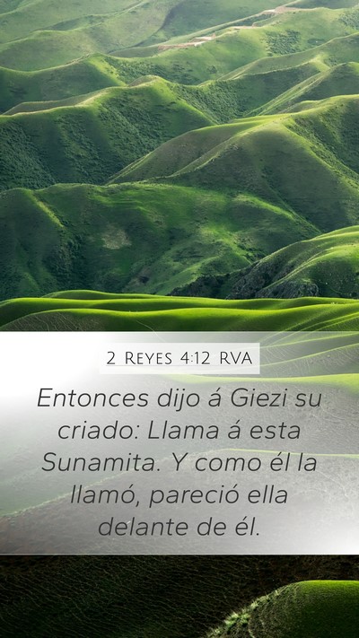 2 Reyes 4:12 RVA Bible Verse Image