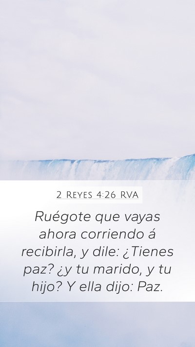 2 Reyes 4:26 RVA Bible Verse Image