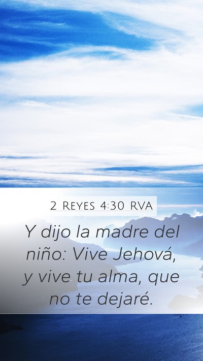 2 Reyes 4:30 RVA Bible Verse Image