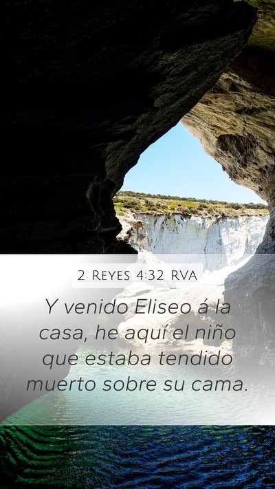 2 Reyes 4:32 RVA Bible Verse Image