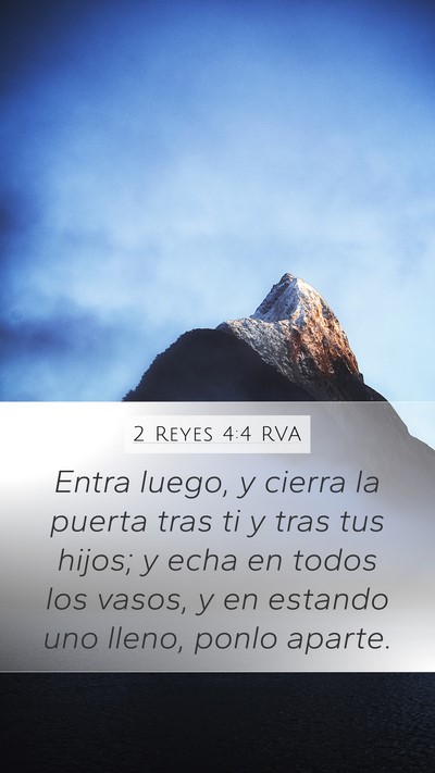 2 Reyes 4:4 RVA Bible Verse Image