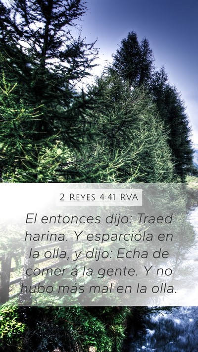 2 Reyes 4:41 RVA Bible Verse Image