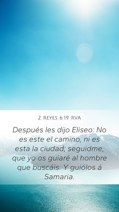 2 Reyes 6:19 RVA Bible Verse Image