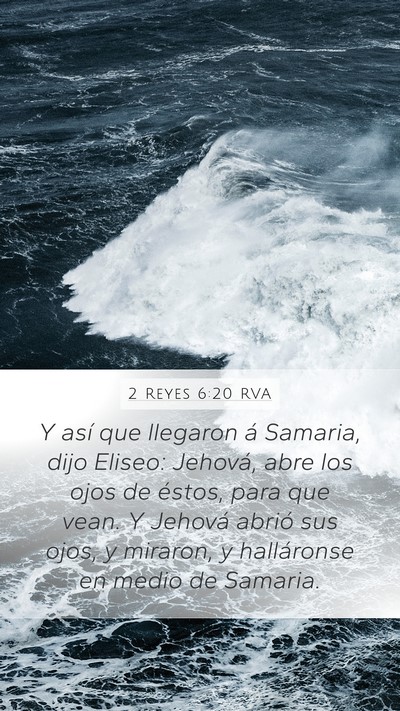 2 Reyes 6:20 RVA Bible Verse Image