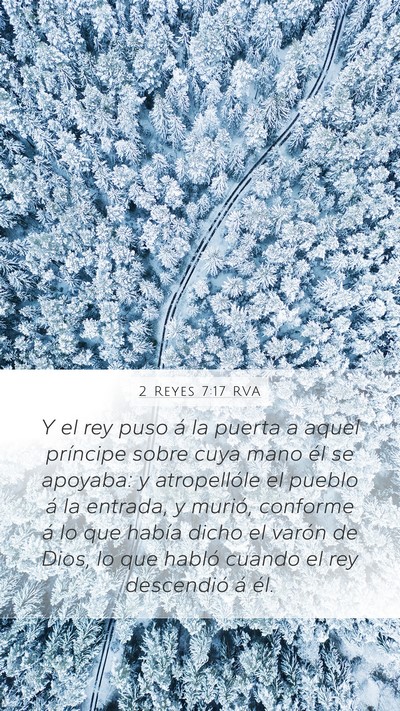 2 Reyes 7:17 RVA Bible Verse Image