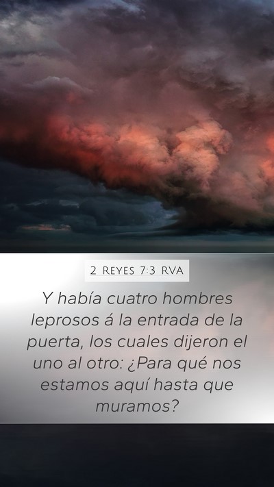 2 Reyes 7:3 RVA Bible Verse Image