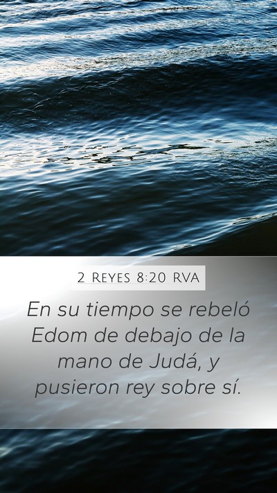 2 Reyes 8:20 RVA Bible Verse Image