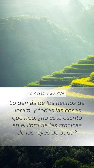 2 Reyes 8:23 RVA Bible Verse Image