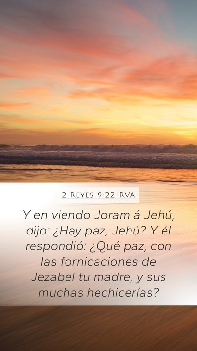 2 Reyes 9:22 RVA Bible Verse Image