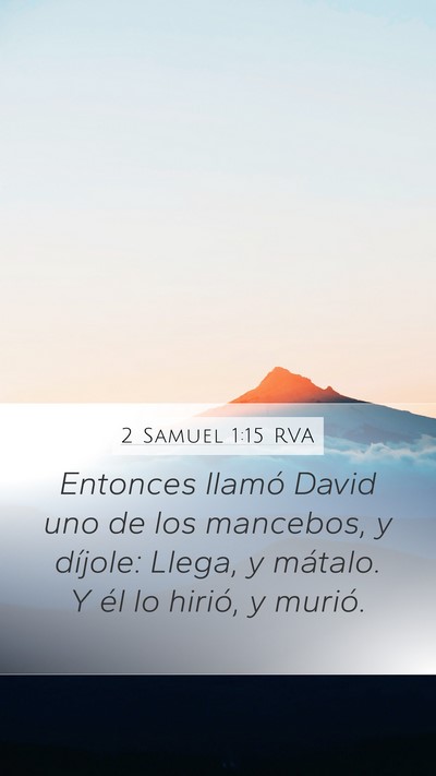 2 Samuel 1:15 RVA Bible Verse Image