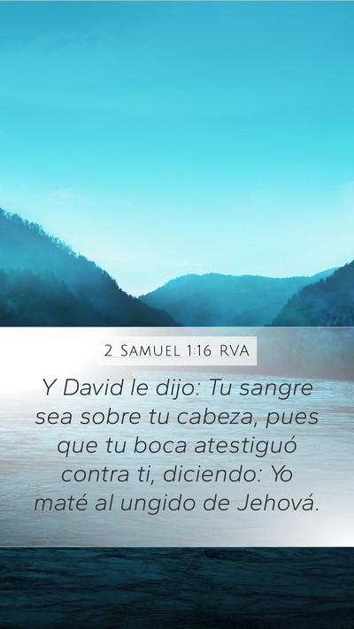 2 Samuel 1:16 RVA Bible Verse Image