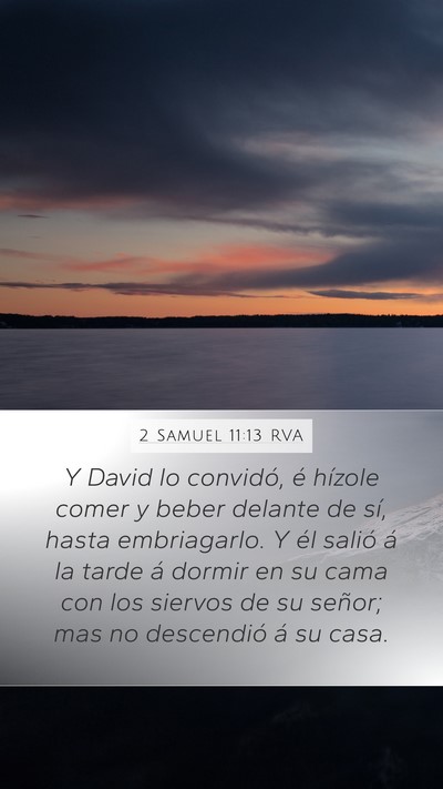 2 Samuel 11:13 RVA Bible Verse Image