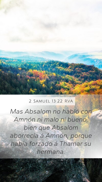 2 Samuel 13:22 RVA Bible Verse Image