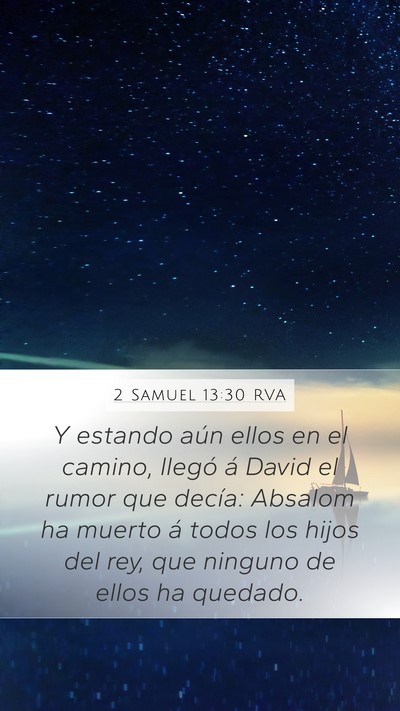 2 Samuel 13:30 RVA Bible Verse Image