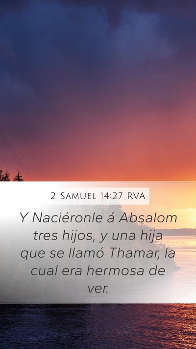 2 Samuel 14:27 RVA Bible Verse Image