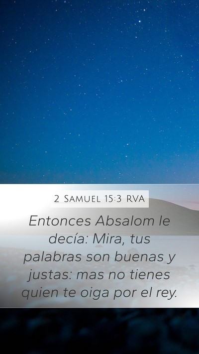 2 Samuel 15:3 RVA Bible Verse Image