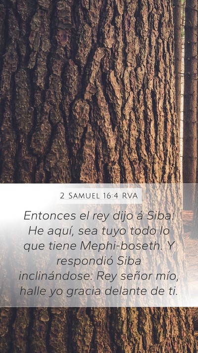 2 Samuel 16:4 RVA Bible Verse Image