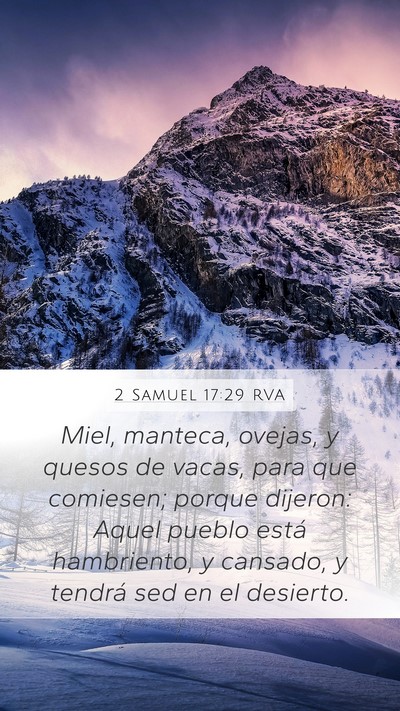 2 Samuel 17:29 RVA Bible Verse Image