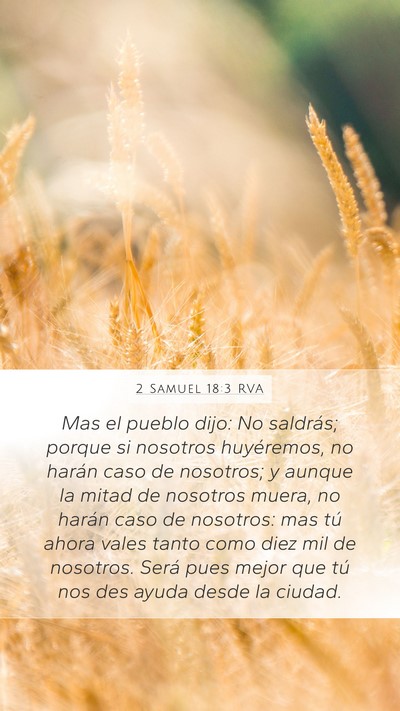 2 Samuel 18:3 RVA Bible Verse Image